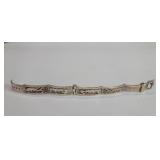 Sterling silver 900 belt shape bracelet