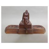 Art Deco style spelter smokers desk set by Nuart