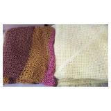 Group of vintage afghans