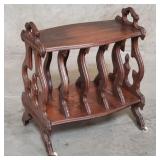 Antique walnut music stand