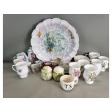 Group of porcelain, ceramic, bowl, teacup,