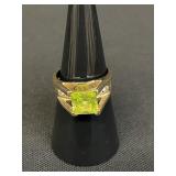 Vintage sterling silver cubic zirconia ring