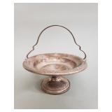 Weighted sterling silver bridal basket