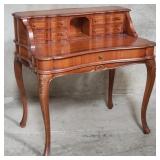 Vintage French-style walnut writing table