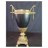 Neoclassical style brass urn
