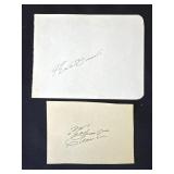 Pair or Roberto Clemente signed papers