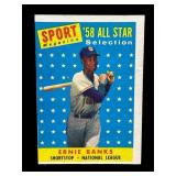 1959 Topps Ernie Banks All-Star card