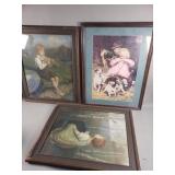 Bundle of vintage prints