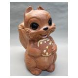 Twin Winton pottery squirrel cookie jar
