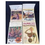 Lot of 4 vintage movie posters
