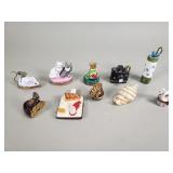Porcelain trinket boxes some Limoges France