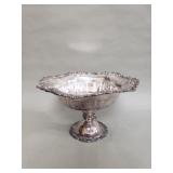 Baroque by Wallace silver plate compote