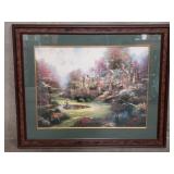 Thomas Kinkade signed offset lithograph 'Gardens