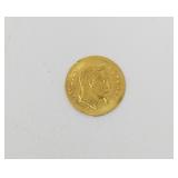 Gold France miniature coin Napoleon III