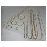 Group of costume jewelry