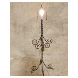 Vintage wrought iron floor lamp