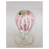 Vintage Murano style glass pedestal paperweight