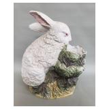 Large ceramic rabbit planter