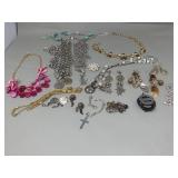 Group of costume jewelry