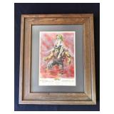 Framed Frank Brunner signed print