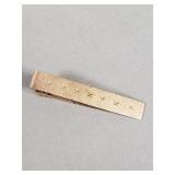 Vintage 14k gold tie bar clip
