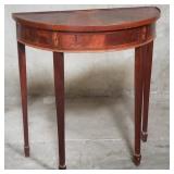 Hekman mahogany demilune table