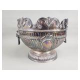 Vintage silver plate Monteith bowl