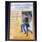 Framed & signed cast poster for 'Sunday in the