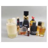 Group of designer perfumes