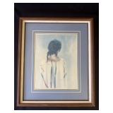Framed Albert Landeros signed print