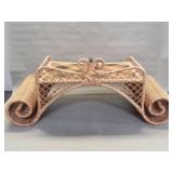 Vintage MacKenzie Childs wicker and rattan