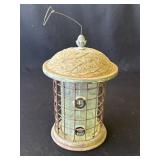 Vintage metal bird feeder