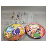 McDonald's collector plates, Disney glasses, etc
