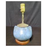 Vintage pottery table lamp