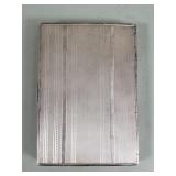 Art Deco sterling silver 935 etched cigarette case