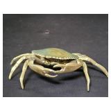 Vintage brass crab ashtray