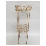 Two tier metal plant stand