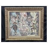 Signed impressionistic Mid-century oil on canvas