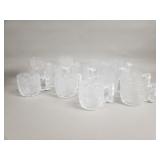 Group of McDonald's Flintstones glass mugs