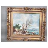 J. Balazs signed on verso oil on canvas