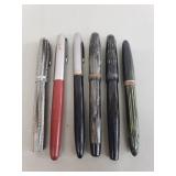 Vintage fountain pens, one Sheaffer's with