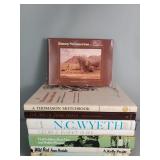 Group of art books