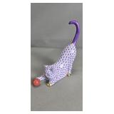 Herend porcelain cat figurine