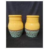 Pair of contemporary ceramic vases