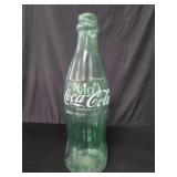 Vintage large glass Coca-Cola bottle