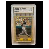 1987 Topps Barry Bonds rookie graded 10