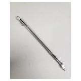 Sterling silver braided bracelet