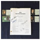 CSI: Crime Scene Investigation signed script