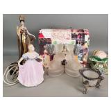 Box of miscellaneous; Franklin Mint Erte