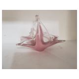 Venetian or Murano stylre art glass basket